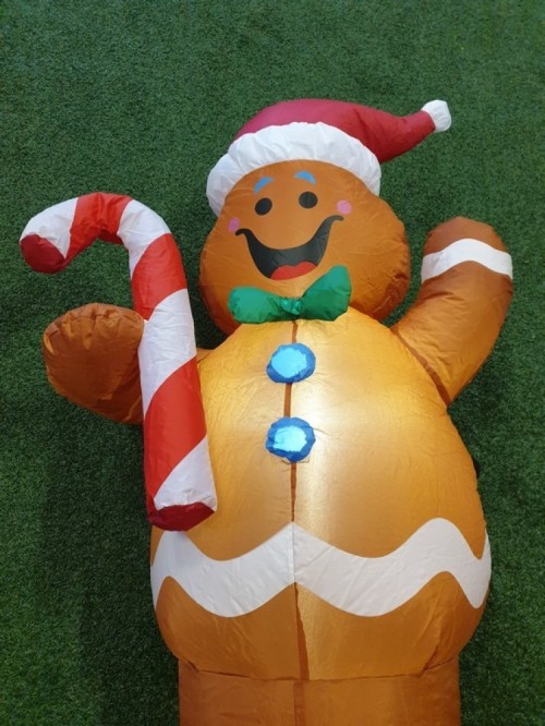 Opblaasfiguur - Gingerbreadman kerst